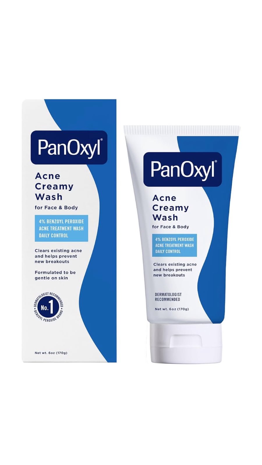 PanOxyl 4% Benzoyl Peroxide Acne Creamy Wash 170g