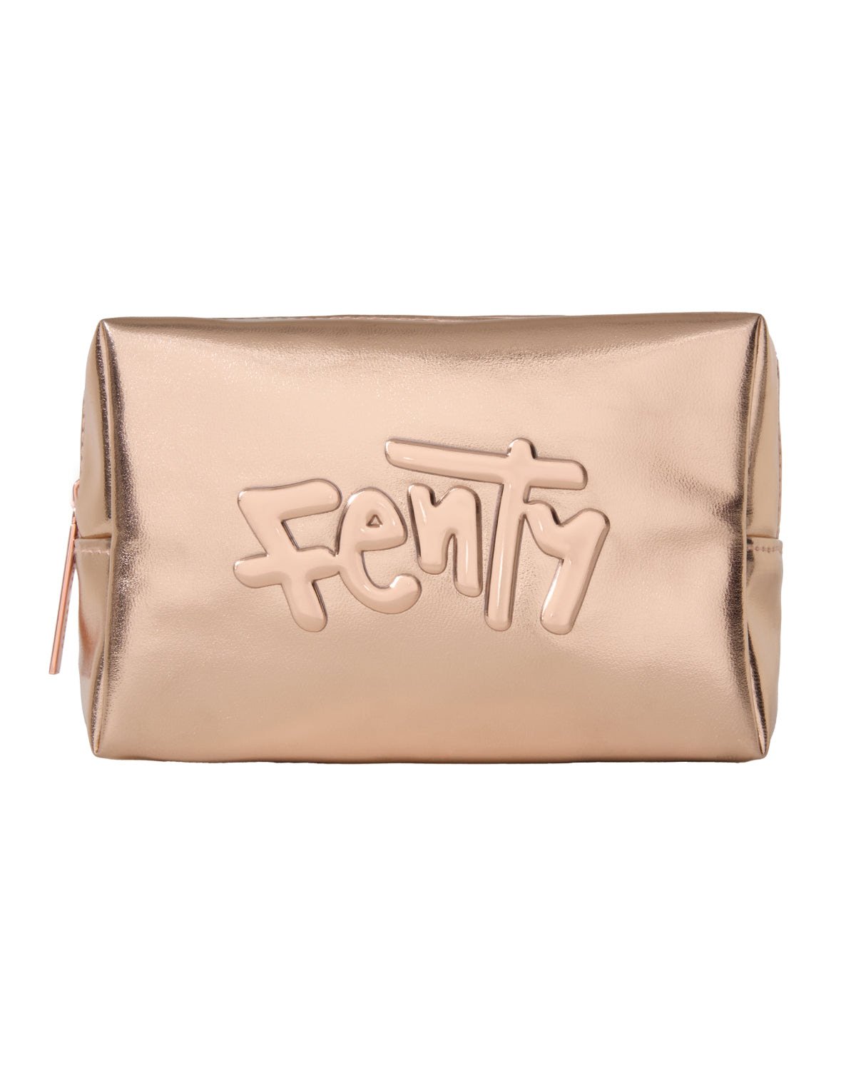 Fenty Beauty Bajan Bronze Metallic Makeup Bag