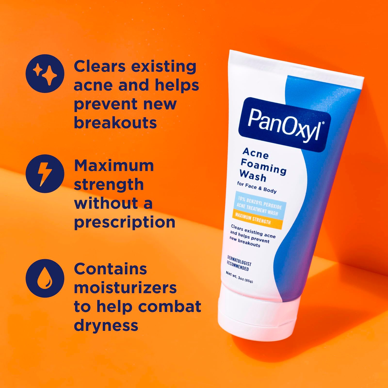 PanOxyl 10% Benzoyl Peroxide Acne Foaming Wash 156g